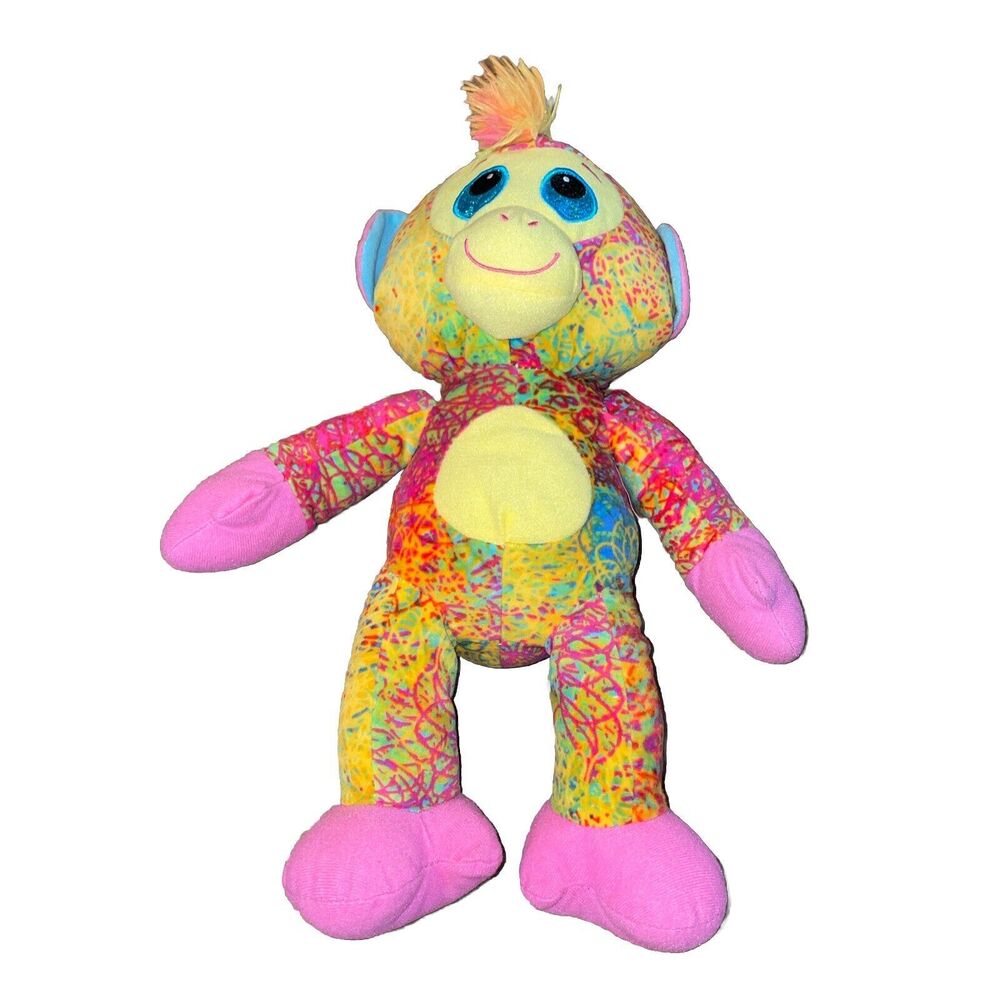 Fiesta Scribleez Fred Plush Monkey 15” Colorful Stuffed Animal C18323 - Picture 2 of 8
